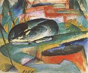 Franz Marc Sleeping Deer (mk34) oil on canvas